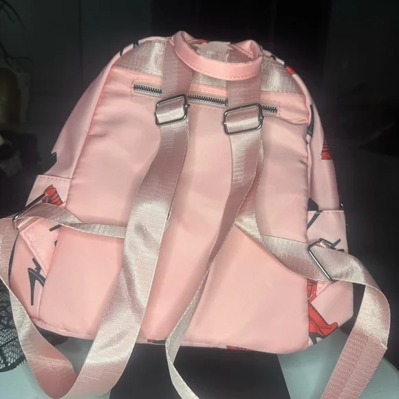 New pleaser mini backpack stiletto print rare - Picture 4 of 5